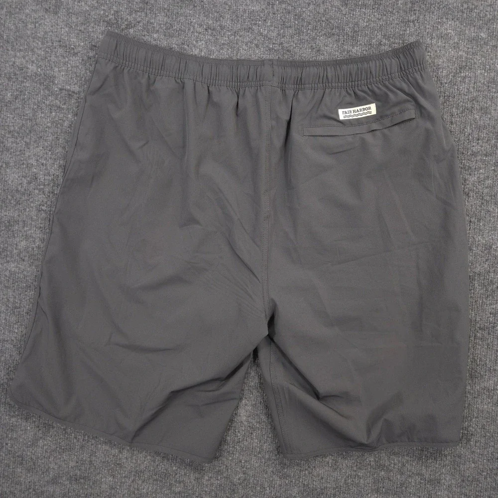 Fair Harbor The Anchor Swim Trunks Mens 3XL Gray Chafe Free Liner 10